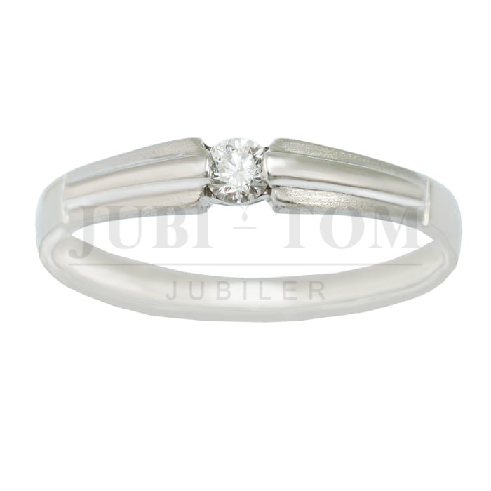 Pierścionek z brylantem 0,075 ct