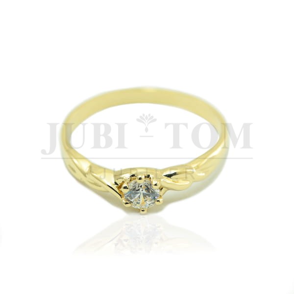 Pierścionek z brylantem 0,16 ct