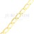 Łańcuszek pełny diamentowany żółte złoto