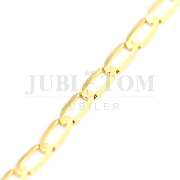 Łańcuszek pełny diamentowany żółte złoto