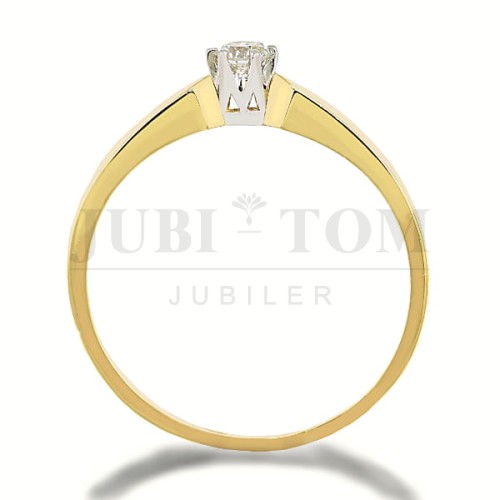 Pierścionek z brylantem 0,08+ ct