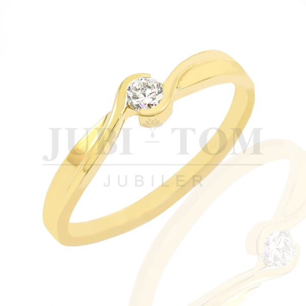 IM Pierscionek z brylantem 0,07 ct SI1/G
