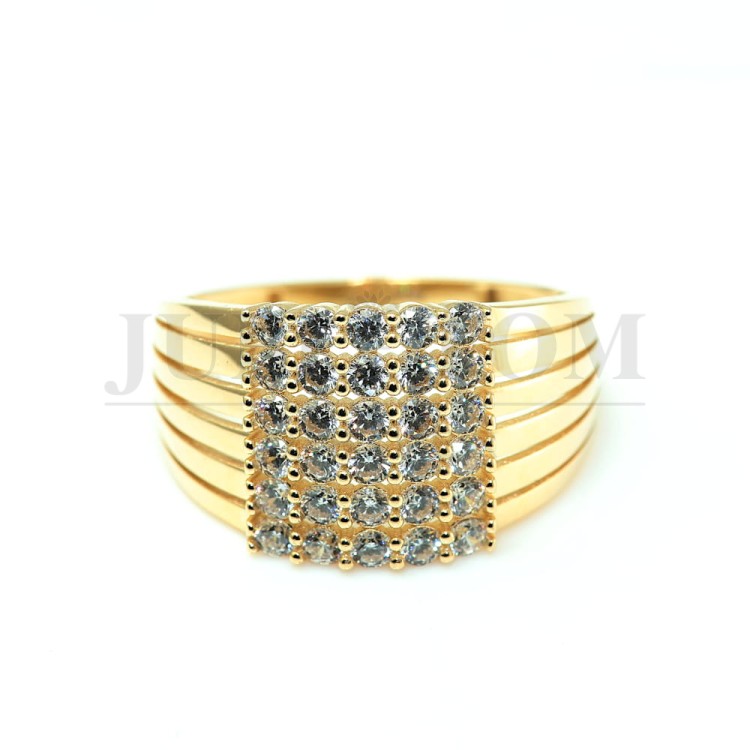 Efektowny pierścionek z cyrkoniami Swarovski