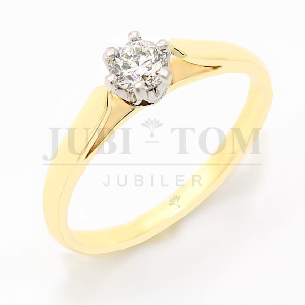 Pierścionek z brylantem -0,36 ct