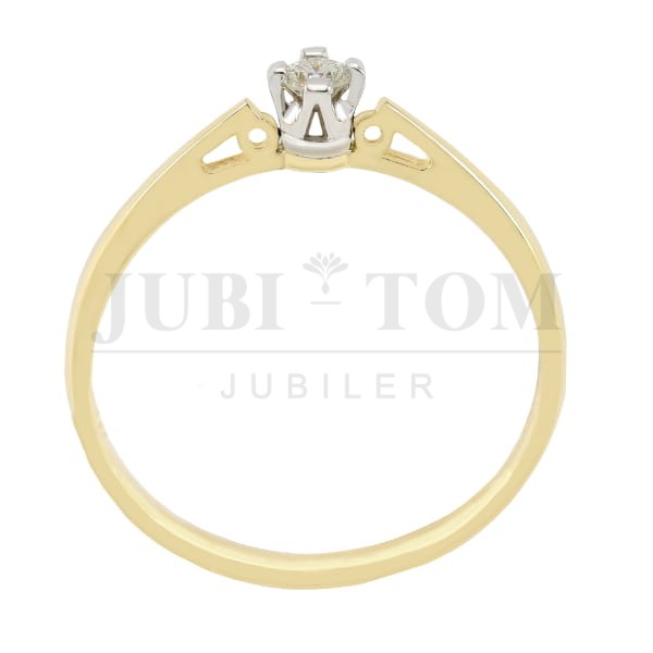 Pierścionek z brylantem -0,12 ct VVS/G