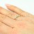 Pierscionek z brylantem 0,13 ct