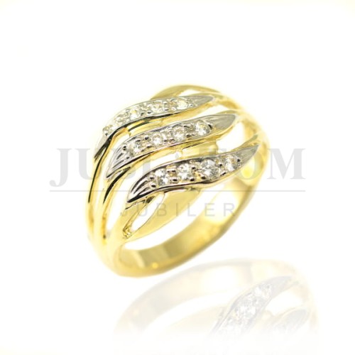 Pierścionek z cyrkoniami Swarovski