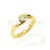 Złoty pierscionek z brylantem 0,23ct SI/G/H