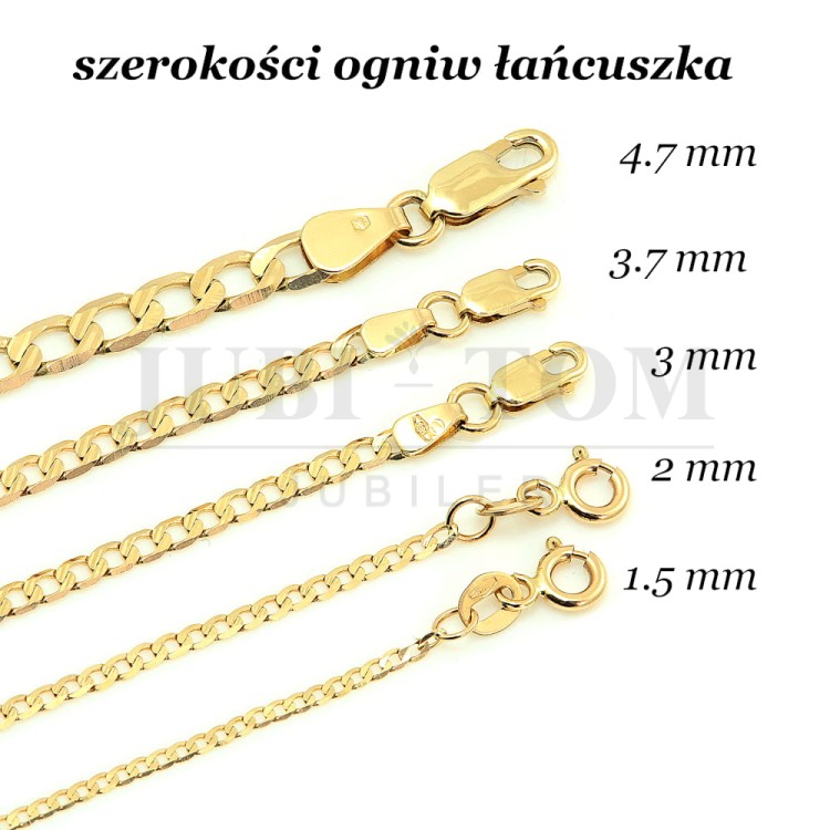 Łańcuszek pancerka diamentowana pełna