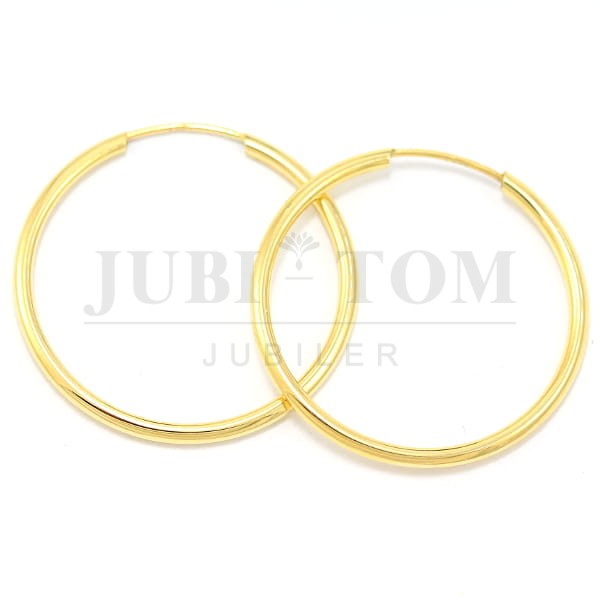 Kolczyki kółka szarniry złoto próby 585