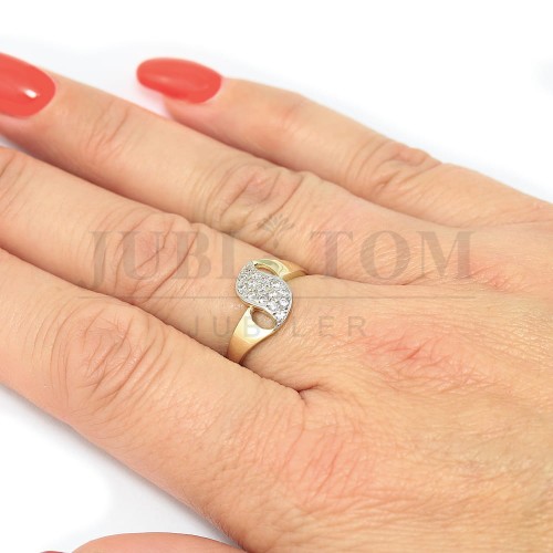 Pierścionek z cyrkoniami Swarovski