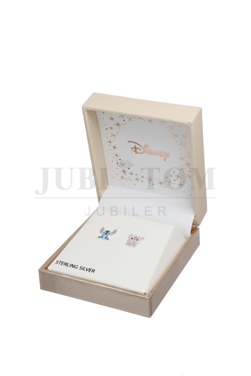 Kolczyki  Stitch &amp; Lilo, srebro próby 925