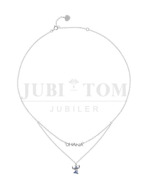 Naszyjnik Stitch, srebro proby 925