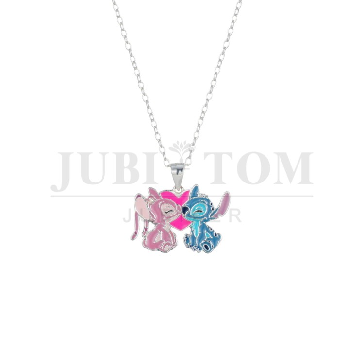 Naszyjnik Angel &amp; Stitch , srebro próby 925, kolekcja Disney