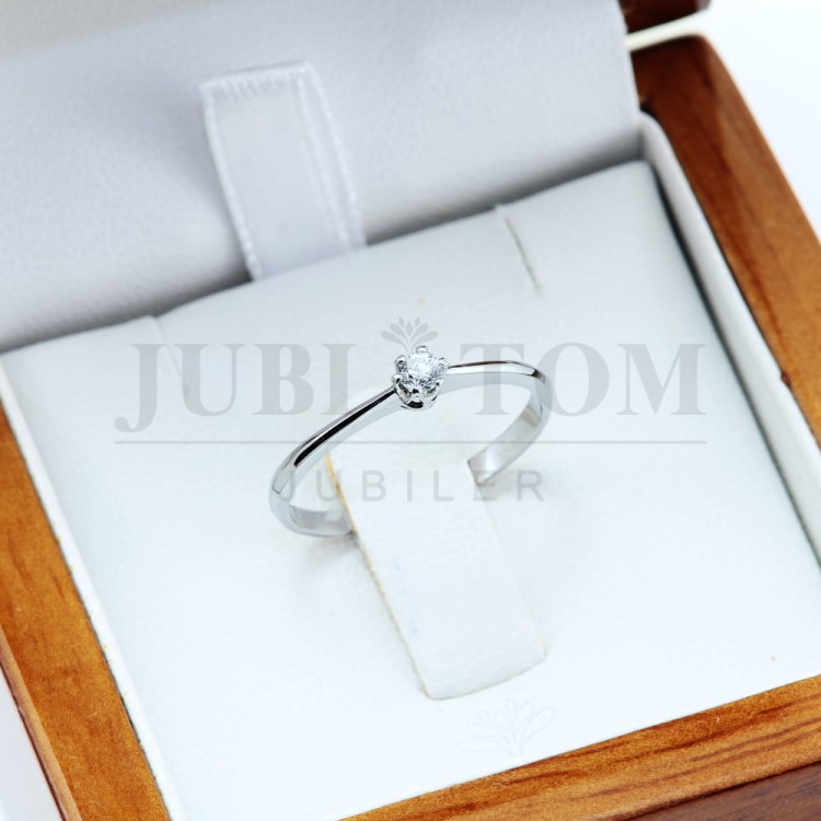 Pierścionek z brylantem 0,08 G/H/SI p.585