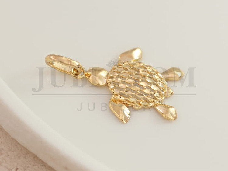 Żółw- zawieszka, wisiorek złoto próby 585