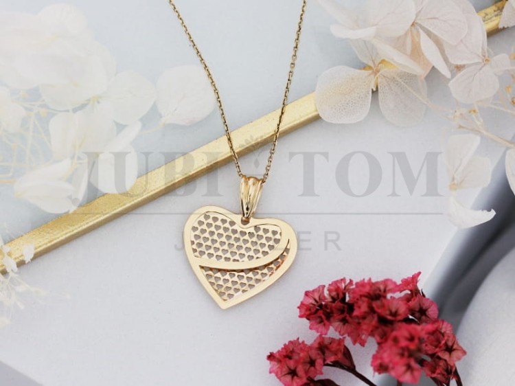 Wisiorek złote serce p.585