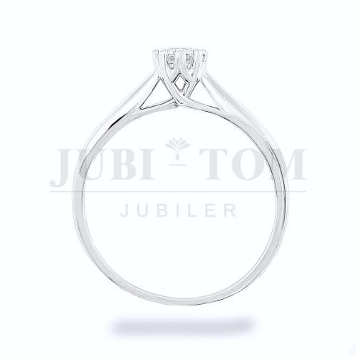 Pierścionek z diamentem laboratoryjnym VVS/E 0,25 ct