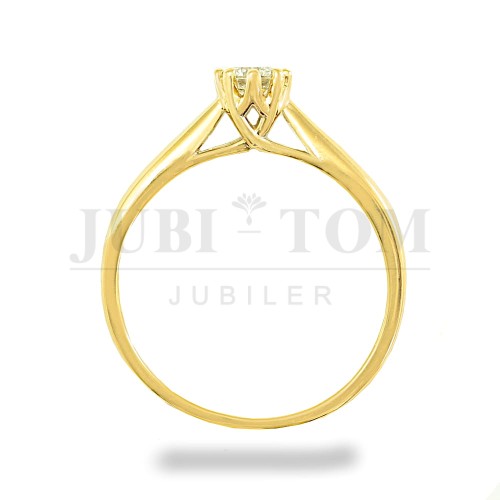 Pierścionek z diamentem  0,24 ct VS/E złoto próba 585