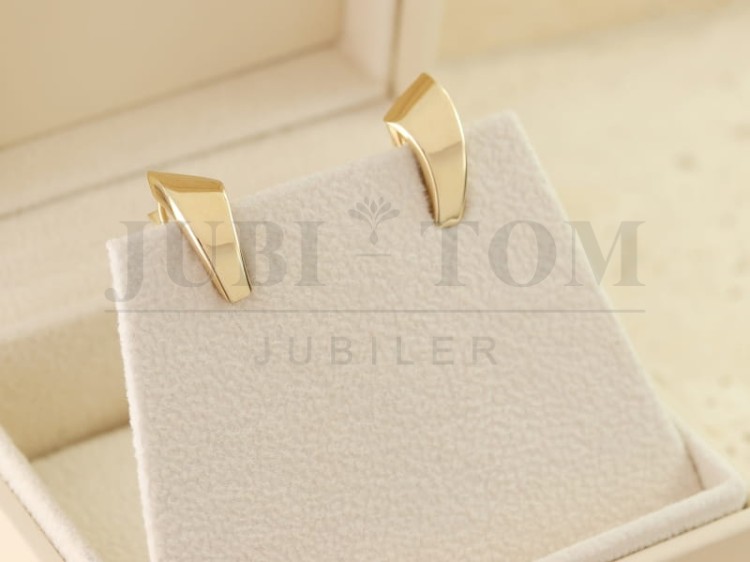 Gładkie kolczyki na zapięcie francuskie p.585