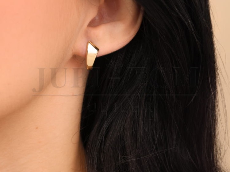 Gładkie kolczyki na zapięcie francuskie p.585