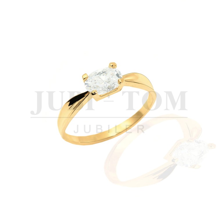 Pierścionek z  cyrkonią Swarovski p.585