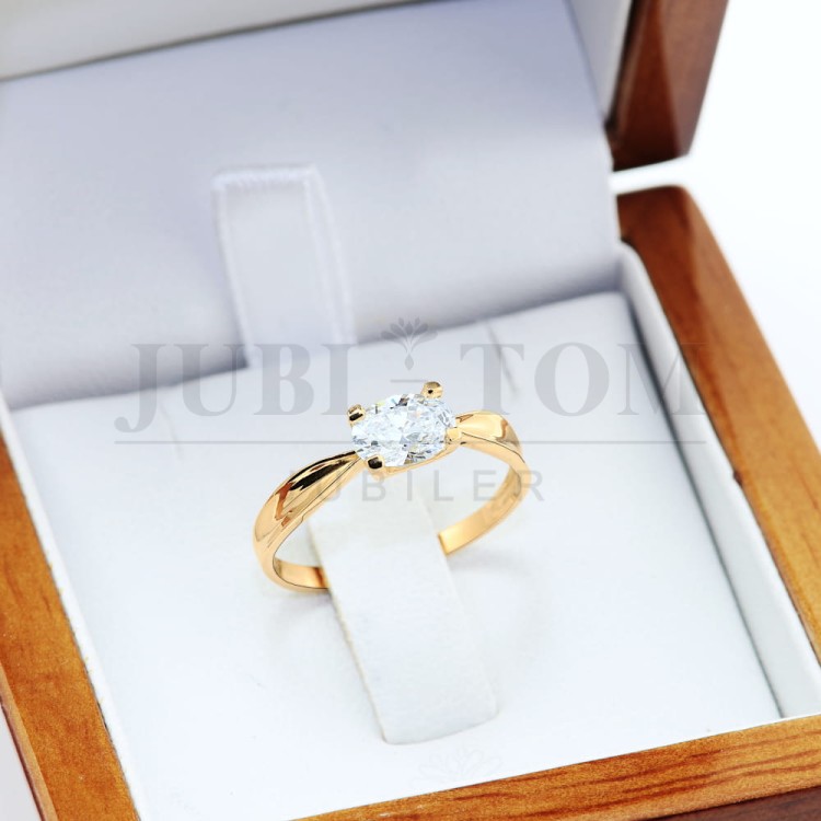 Pierścionek z  cyrkonią Swarovski p.585