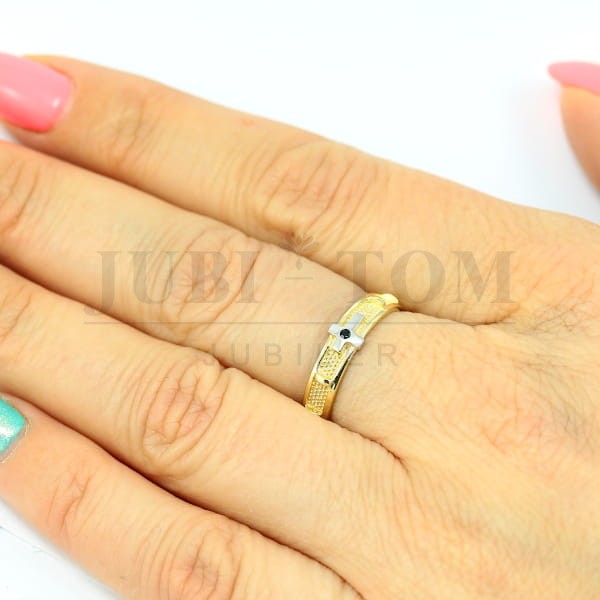 Różaniec- złoty pierścionek próba 585