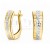 Diamentowane kolczyki na zapiecie angielskie