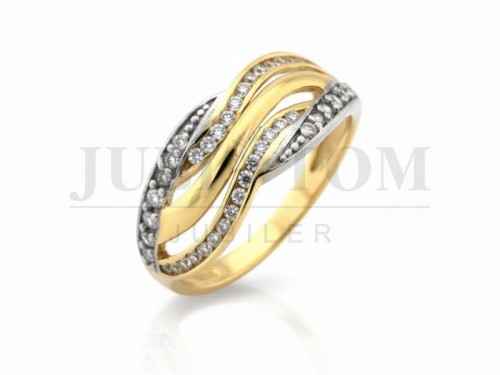 Pierścionek z cyrkoniami Swarovski p.585