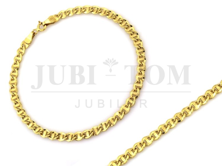 Złota bransoletka łańcuszkowa p.585