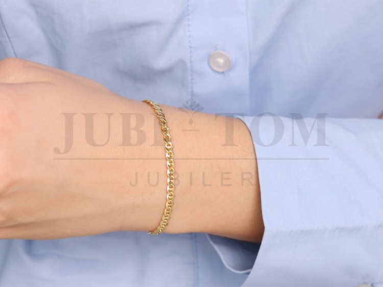 Złota bransoletka łańcuszkowa p.585