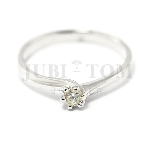 Pierścionek z diamentem laboratoryjnym 0,17 ct VVS/F