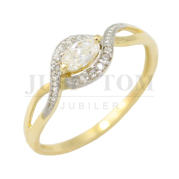 Pierścionek z cyrkoniami Swarovski p.585