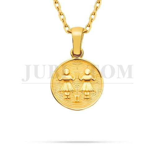 Okrągły znak zodiaku Bliźnięta