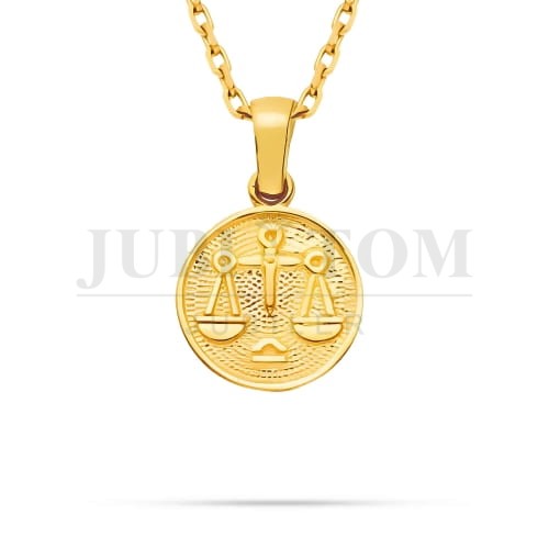 Okrągły znak zodiaku Waga