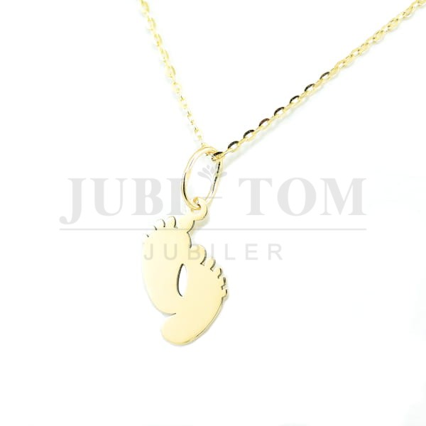 Wisiorek, zawieszka złota stópki