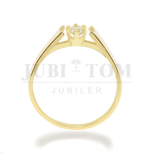 Pierścionek z brylantem 0,17 ct VS/H