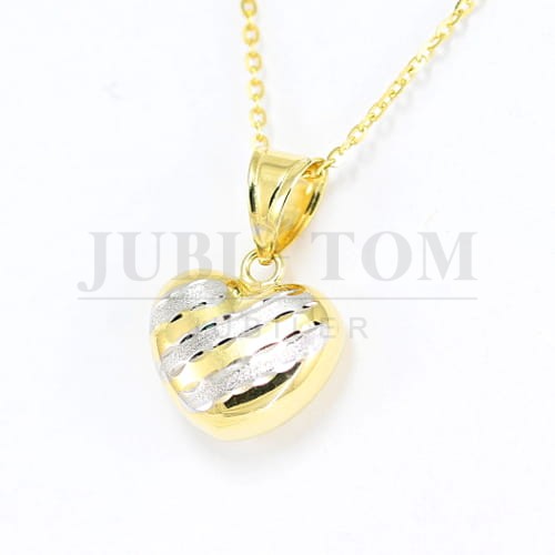 Wisiorek serce złoto