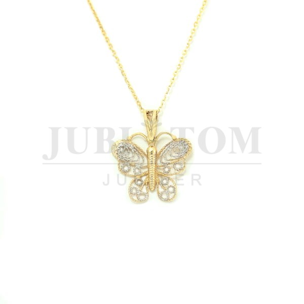 Wisiorek motyl złoto